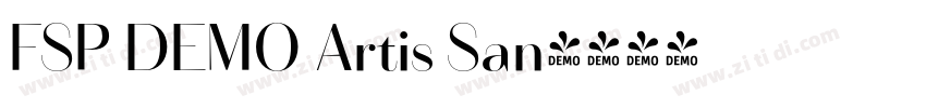 FSP DEMO Artis San字体转换 FSP DEMO Artis San字体转换